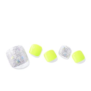 ohora Semi Cured Gel Pedicure Strips P Neon Light folii autocolante pentru unghii pentru picioare